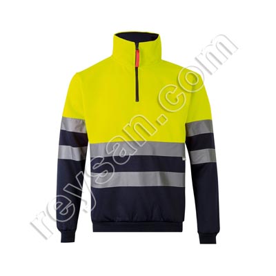 HIGH-VISIBILITY ZIP SWEATSHIRT