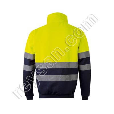 HIGH-VISIBILITY ZIP SWEATSHIRT