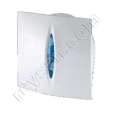 TOILET PAPER DISPENSER WHITE ABS BLUE WINDOW