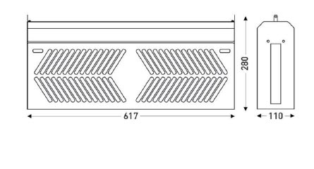 18W SHATTERPROOF LED STAINLESS STEEL INSECT KILLER IP54