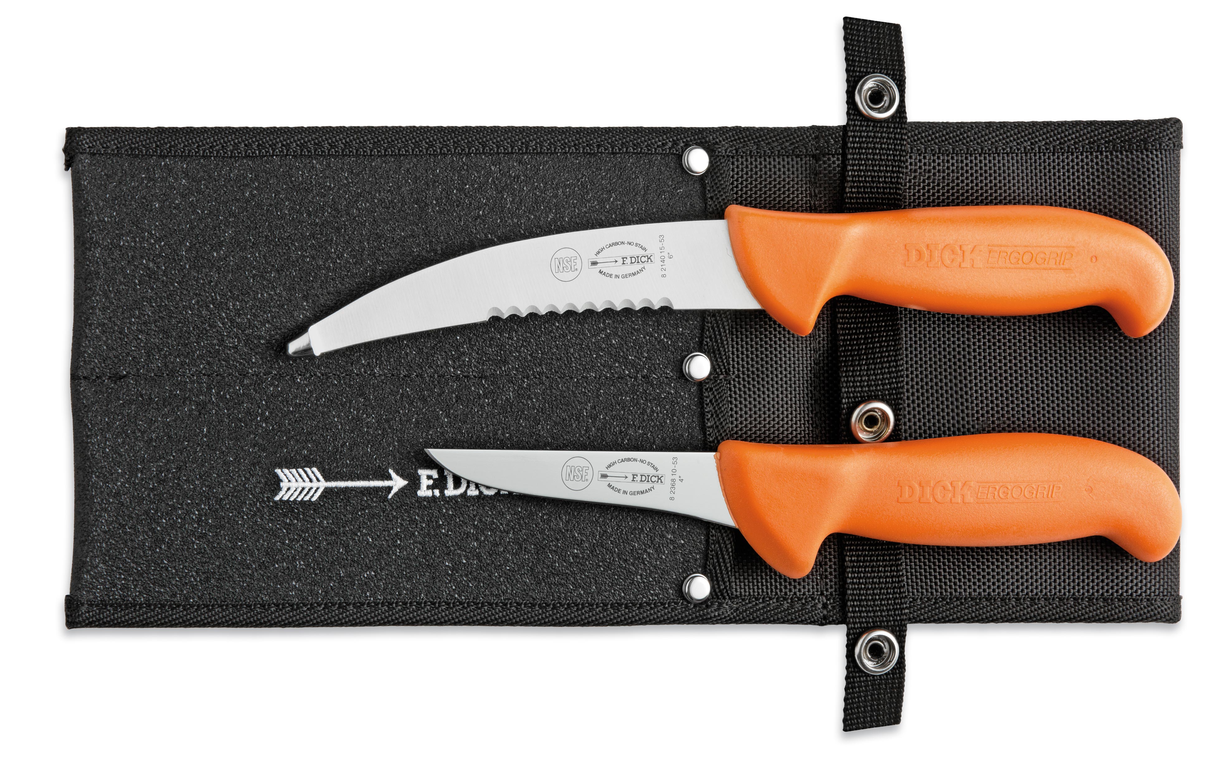DICK ERGOGRIP HUNTING KNIFE SET WITH 2 KNIVES AND CASE