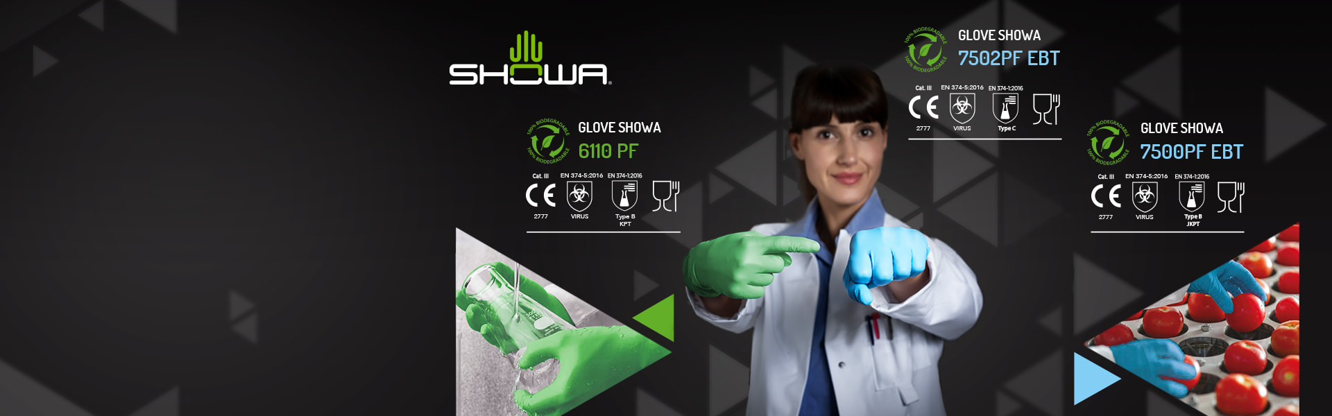 Showa Gloves: Disposable and biodegradable